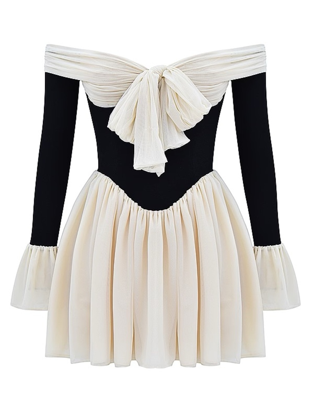 House of CB Alana black and cream Mini Dress